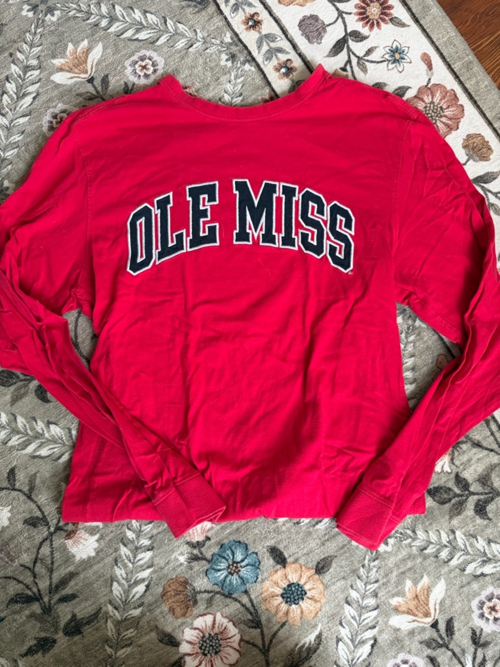 Champion Women’s Red Ole Miss Long-Sleeve Tee